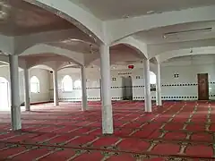 Salle de prière à l'étage de l'extension de 2004.