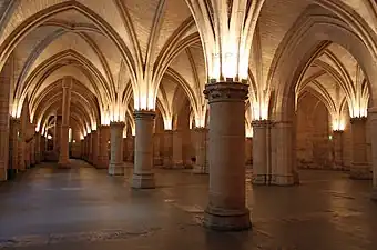Salle des gens d'armes de la Conciergerie à Paris.