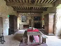 Salle rez-de-Chaussée du château de Barrière.