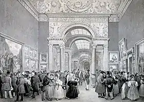 Salon de Bruxelles de 1830 par Jean-Baptiste Madou.