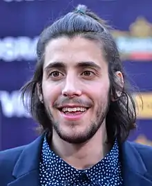 Photo de Salvador Sobral, premier gagnant portugais.