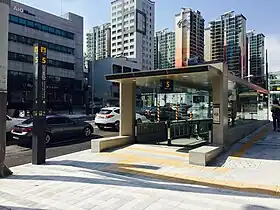 Un accès à la station en 2015.