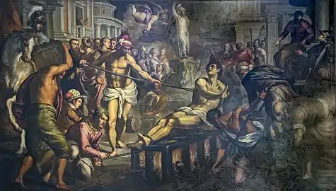 Le martyre de saint Laurent par Palma le jeune