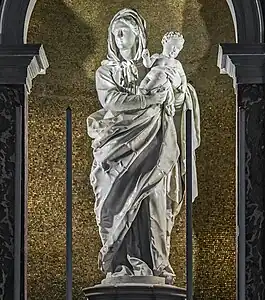 La Vierge du Rosaire par Giovanni Maria Morlaiter