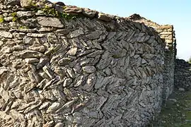 Sant Pere del Pla de l'Arca&nbsp;(ca), vestiges de l'abside de l'église du Xe&nbsp;siècle.