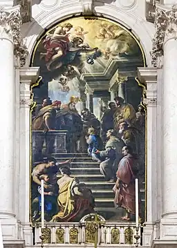 La Présentation de la Vierge au temple, de Luca Giordano.