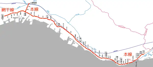 Schéma des lignes de la Sanyō