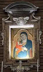 La Madonne de Bosco,  peinture de l'école siennoise (XIVe&nbsp;siècle).