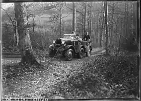 Le Berliet VPB no&nbsp;15 testé dans les bois le 7 février 1925.