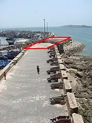 Le Castelo Real était très probablement situé à la fin des fortifications de la Scala del Mar, construite au XVIIIe&nbsp;siècle.