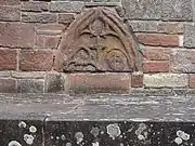 Tympan d'armoire eucharistique (XIVe et XVe&nbsp;siècles), église protestante.