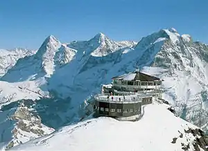La station au sommet du Schilthorn, 1988