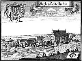 Château Deutenhofen&nbsp;(en) en 1700.