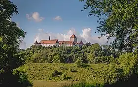 Château de Wörth-sur-le-Danube: le salon circulaire a été aménagé sous le règne d'Albert-Sigismond.