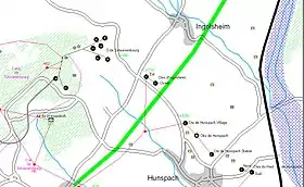 Plan de situation de l'Ouvrage de Schoenenbourg