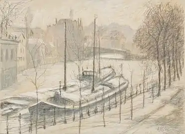 Schuiten onder de sneeuw, 1929, collection Musée des Beaux-Arts de Gand