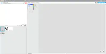Interface de Scratch 2.0.