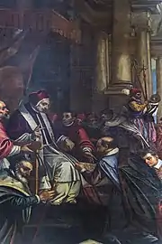 Le Pape Paul V reçoit l'ambassadeur d'Espagne