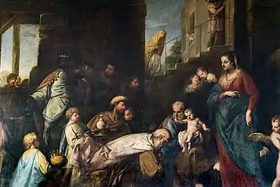 L’adoration des mages par Gregorio Lazzarini