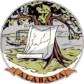 Sceau de l'Alabama de 1817 à 1868.