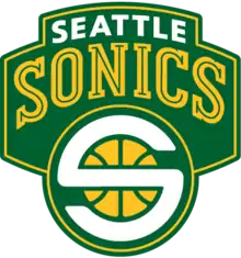 Logotype des SuperSonics (2001-2008)