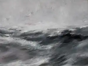 Seebild, Peinture à l'huile (150 x 200 cm) par Ingo Kühl&nbsp;(de), 2014.