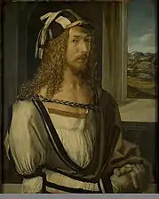 DürerAutoportrait aux gants1498