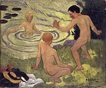 Enfants à la barque (1906), huile sur toile (61&nbsp;×&nbsp;73,2&nbsp;cm), Melbourne, National Gallery of Victoria.