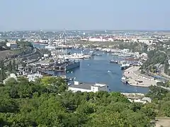 Vue du port de Sébastopol.