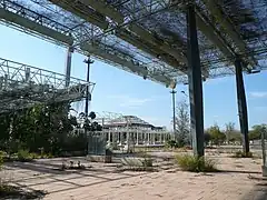 Le site abandonné de l'Expo 92, photographié en 2007.