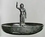 Naissance de Shaka en bronze (VIIIe&nbsp;siècle).