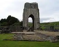 Ruines vues depuis l’est.