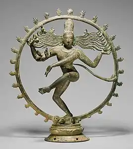 Bronze Chola de Shiva comme Nataraja ("Seigneur de la Danse"), Tamil Nadu, 10e ou XIe&nbsp;siècle
