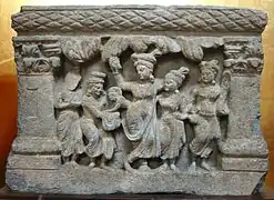 Naissance du Bouddha dans le bois sacré – art du Gandhara, IIe – IIIe siècle apr. J.-C.