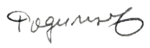 Signature de Alexandre Ilitch Rodimtsev