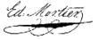 Signature de Édouard Mortier