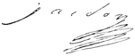 Signature de Henri Antoine Jardon
