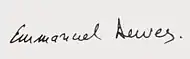 Signature de Emmanuel Dewees