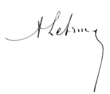 Signature de Albert Lebrun