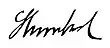 Signature de Salomon Grumbach
