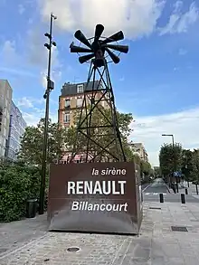 La sirène de l'usine place Jules-Guesde.