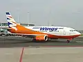 Boeing 737-500 à l’aéroport de Prague-Ruzyně en 2006