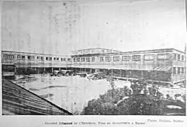 Vue d’ensemble des entrepôts en 1917.