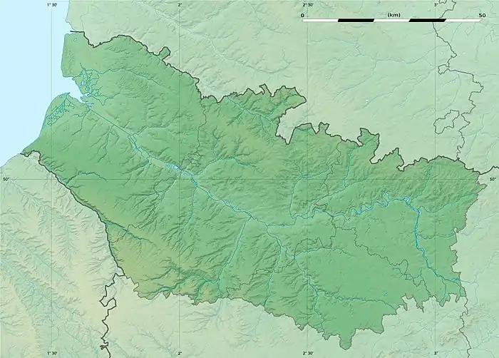 Voir sur la carte topographique de la Somme