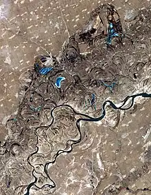 Évolution des méandres.