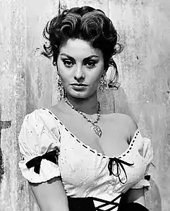 Sophia Loren en 1955.