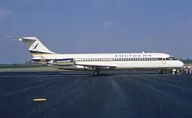 Un Douglas DC-9 de Southern Airways, similaire à celui impliqué dans l'accident.