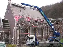 Remplacement de la couverture du toit et isolation thermique en cours au 15 décembre 2013