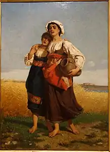 Luigi Bechi&nbsp;(it), Le Printemps de la vie (1864), Gênes, Accademia ligustica di belle arti.