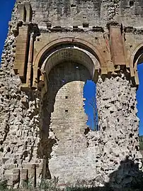 Trois types de colonnades.